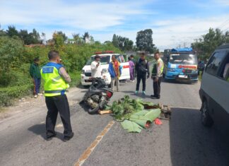 Warga Perumnas Kecamatan Dolok Sanggul Tewas Terlindas Truck Tangki Pengangkut BBM