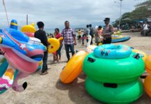 Polres Toba Lakukan Patroli Di Objek Wisata Pantai