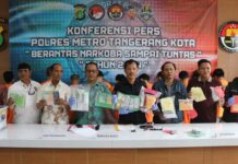 Puluhan Ribu, Obat Terlarang Golongan G, Disita Satresnarkoba Polres Metro Tangerang Kota