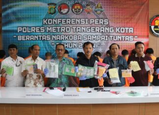 Puluhan Ribu, Obat Terlarang Golongan G, Disita Satresnarkoba Polres Metro Tangerang Kota