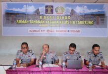 Rutan Kelas IIB Tarutung Gelar Rapat Dinas Perdana Tahun 2024