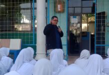 Ketua PWI Ajak siswa SMPN 2 Cibinong Bijak Bermesos