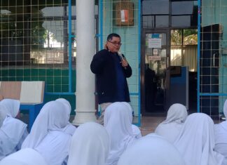 Ketua PWI Ajak siswa SMPN 2 Cibinong Bijak Bermesos