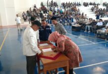 2.051 KPPS Kecamatan Kemang Resmi di Lantik