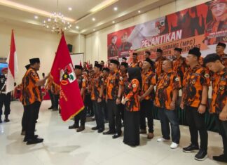 Sah, MPC PP Kota Tangerang, Dilantik Sekwil Banten Jaga Ideologi Pancasila Dan NKRI Harga Mati.