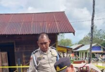 Saat Pemilik Rumah Bekerja Diladang 1 Unit Rumah Dan 1 Sepeda Motor Hangus Terbakar