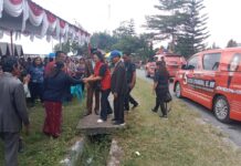 Satgas OMB Polres Toba Lakukan Pengamanan Kampanye Tatap Muka Caleg DPRD Provinsi Sumut Satika Simamora SE, MM