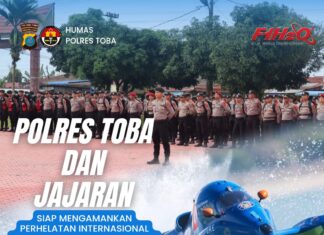 Polres Toba Siap Amankan World Champion F1H20 Power Boat 2024 Danau Toba