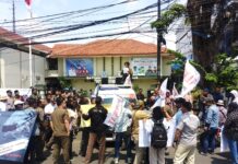 Refleksi HPN, Puluhan Wartawan Geruduk Kantor Satpol PP Kota Tangerang