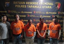 Sat Reskrim Polres Taput Ciduk 4 Pelaku Pencurian Alat Berat Jenis “Backhoe loader”