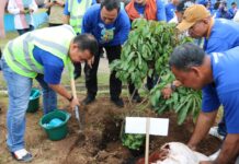 HUT Ke 31 Kota Tangerang, Perumdam TB Gotong royong Tanam 3100 Pohon