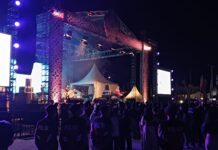 Polres Toba Bersama Polda Sumut Dan TNI Amankan Konser Musik Wali Band Di Event F1 Power Boat Danau Toba.