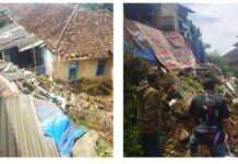 Bencana Alam Tanah Longsor di Perbatasan Desa Cibening dan Desa Gunung Bunder 1 Kecamatan Cibungbulang Kabupaten Bogor