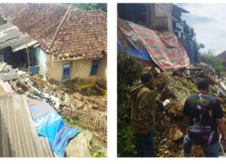 Bencana Alam Tanah Longsor di Perbatasan Desa Cibening dan Desa Gunung Bunder 1 Kecamatan Cibungbulang Kabupaten Bogor