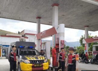 Untuk Mengatasi Kesediaan BBM Jelang Mudik Lebaran, Polres Taput Cek Kesiapan Seluruh SPBU Di Taput.
