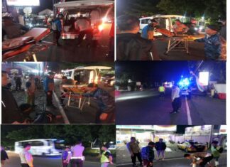 Penanganan Pertama Kapolsek Megamendung Terhadap Laka Lantas di TKP