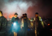 Satika Simamora, SE, MM bersama Perangkat Daerah Turun Langsung Meninjau Lokasi Kebakaran Pasar Tradisional Tarutung