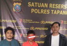 Pelaku Pembobol Toko Ponsel Diringkus Satreskrim Polres Taput Dari Kota Siantar.