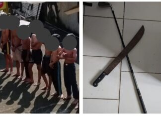 Polsek Cibinong Amankan 8 ( delapan ) orang anak remaja yang diduga hendak melakukan tawuran Berikut Senjata Tajam Yang Di Bawa