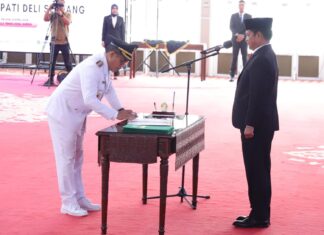 Dr. Dimposma Sihombing, S. SOS, MAP Dilantik Menjadi Penjabat Bupati Tapanuli Utara