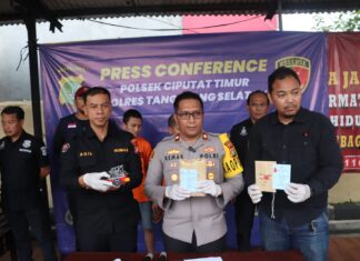 Polsek Ciputat Timur, Tangkap Pembuatan Dan Pengedar Narkotika Jenis Tembakau Sintetis