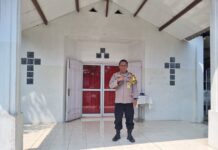 Kapolsek Rancabungur Terjun Langsung Bersama Anggota Giat Monitoring Pengamanan Peringatan Kenaikan Isa Almasih