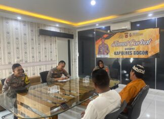 Kegiatan Rutin Jumat Curhat Bersosialisasi Dengan Masyarakat Kabupaten Bogor