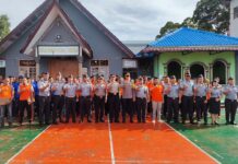 Kapolres Tapanuli Utara AKBP Ernis Sitinjak Bertindak Sebagai Pembina Upacara Kesadaran Berbangsa dan Bernegara di Rutan Tarutung