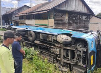 2 Orang meninggal Dunia Dan 2 orang Luka Berat Tertabrak Bus Pariwisata Big Bird