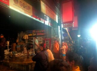 Toko Ramos Penjual Sembako di Siborongborong Terbakar Kerugian di Perkirakan 300 Juta.