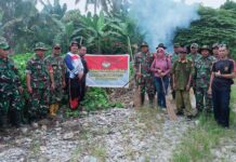 Koramil 1307-09/Poso Pesisir Gelar Karya Bakti Pembersihan Pasar, Dukung TMMD Imbangan di Kabupaten Tojo Una-Una