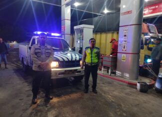 Personil Polsek Balige Lakukan Patroli Blue Light Demi Terciptanya Kamtibmas