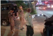 Patroli Gabungan Polsek Ciawi Bersama Instansi Terkait Antisipasi Amankan Konvoi Suporter Viking