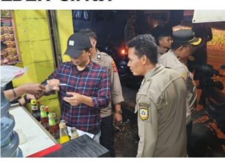 Polsek Ciawi Bersama Instansi Terkait Amankan Ratusan Botol Miras dalam Operasi Gabungan