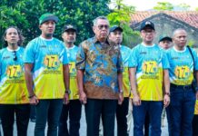 Menyambut Hari Jadi Kecamatan Ciputat Timur Ke-17, Lurah Pisangan Martyasto Hadiri Gerak Jalan Santai