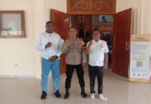 Bhabinkamtibma Wilayah Hukum Polsek Megamendung Laksanakan Pengamanan Gereja Youkubus Rosuul