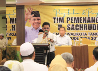 Tim Kemenangan All Out Dukung Sachrudin jadi Walikota Terpilih, Resmi Di Kukuhkan