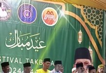 H. Sachrudin Bersama Pas 1 Komando dan Masyarakat Hadiri Gebyar Takbir Iedul Adha