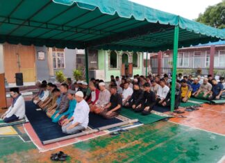 Petugas Rutan Dan Warga Binaan Laksanakan Shalat Idul Adha dengan Penuh Khidmat