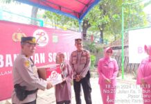 Rangkaian Hari Bhayangkara ke-78, Polres Metro Tangerang Kota Gelar Bakti Kesehatan dan Penyaluran Sembako di Karawaci Tangerang
