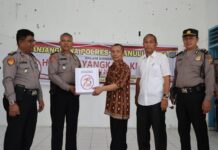 Menyambut HUT Bhayangkara Ke-78, Polres Taput Gelar Bakti Sosial Donor Darah Dan Kunjungi Panti Jompo Siborongborong