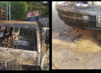 Polsek Nanggung Investigasi Adanya Kebakaran Mobil Carry di SPBU Parakan Muncang