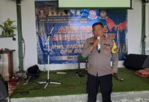 Kapolsek Ciawi Bersama TNI Dan Instansi Terkait Hadiri Peringatan Hari Anti Narkotika Internasional Tahun 2024