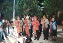 Kapolres Toba Bersama Forkopimda Sambut Kunker Menparekraf RI Di Desa Wisata Meat