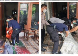 Polsek Cileungsi Bersama Instansi Terkait Lakukan Cek TKP Penemuan Mayat Di Dalam Perumahan