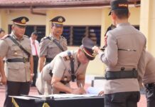 Kapolres Taput Pimpin Sertijab 5 Pejabat Polres.