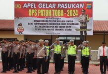 Polres Taput Gelar Apel Operasi Patuh Toba 2024 Dengan Tema “Tertib Berlalu Lintas Demi Terwujudnya Indonesia Emas”