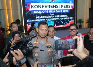 Polisi Berhasil Amankan 23 Tersangka Narkotika dalam Operasi Nila Jaya 2024 di Tangerang