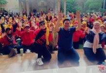 Ratusan Emak – Emak Senam Bareng Dirumah MH, Upaya Dukungan Calon Wakil Walikota Tangerang