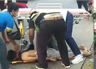 Polsek Cileungsi Cek TKP Adanya Orang Tergeletak Di Pinggir Jalan